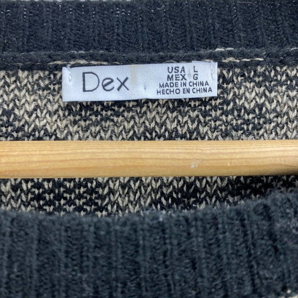 Dex Leopard Animal Print Pullover Sweater Large - Picture 2 of 4